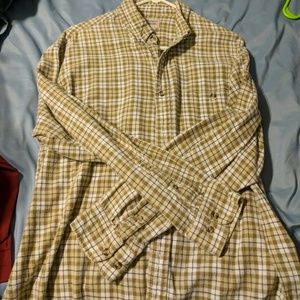 Tan flannel shirt